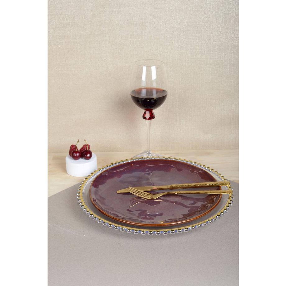 Aulica  DESSOUS D'ASSIETTE BOULE DORE PAR BOITE DE - 6 