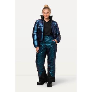 Ulla Popken  Pantalon de ski imperméable, fermeture à scratch et pare-neige, imprimé nacré 