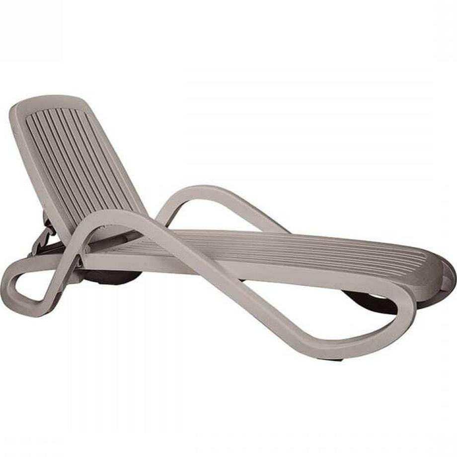 Chaise longue de jardin Eden tortora