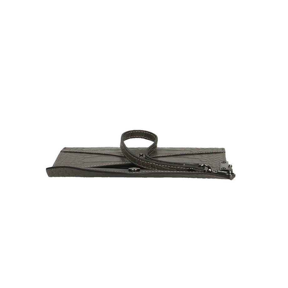 Gave Lux Krokodilgeprägte Ledergeldbörse  