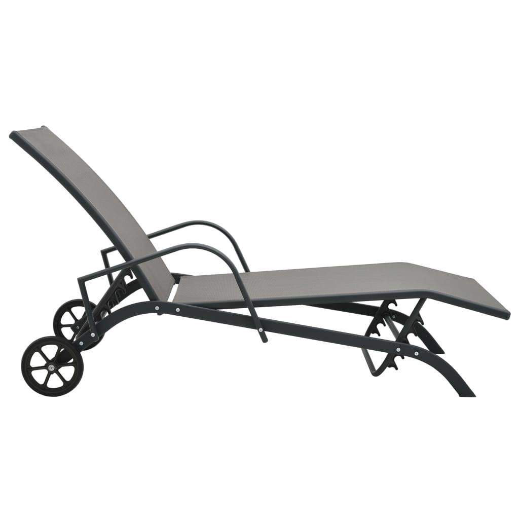 VidaXL Chaise longue métal  