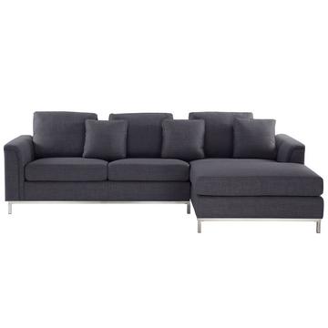 Linksseitiges Ecksofa aus Polyester Klassisch OSLO