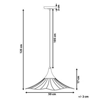 Beliani Lampadario en Metallo Moderno MAZARO  