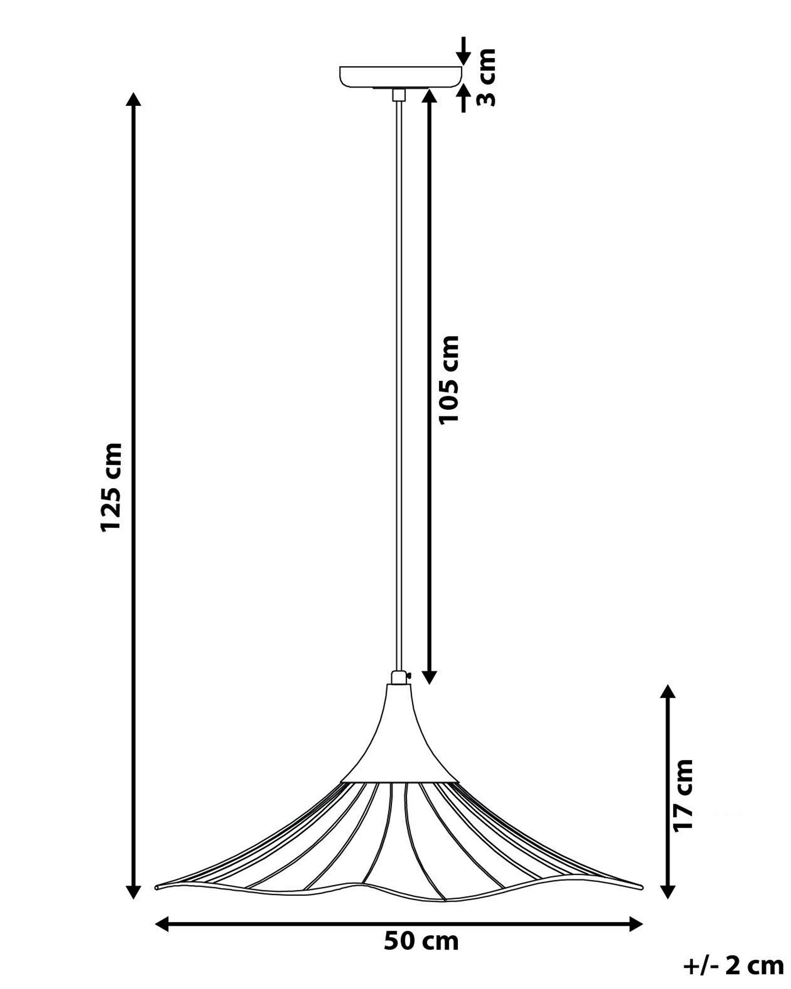 Beliani Lampe suspension en Métal Moderne MAZARO  