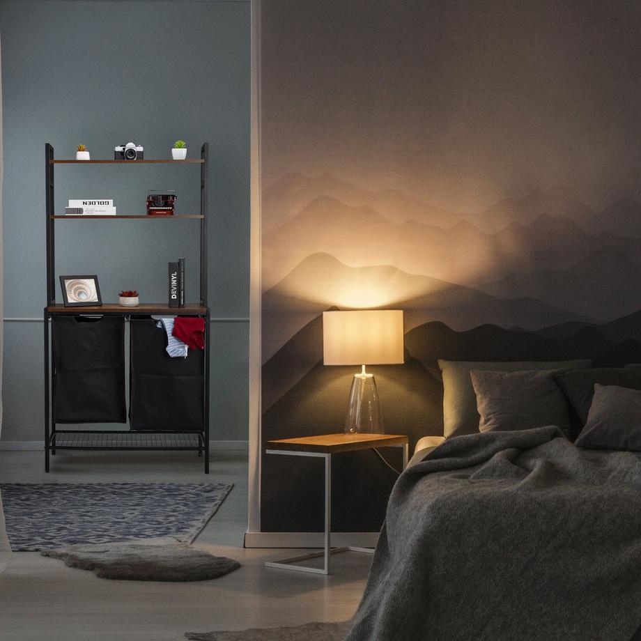 Northix Portabiancheria con ripiani  