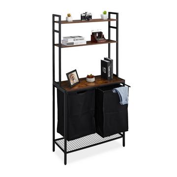 Wäschekorbständer mit Regalen