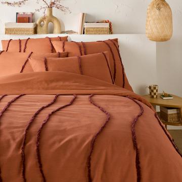 Housse de couette coton tufté