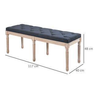 HOMCOM  Banc de chambre avec boutons 