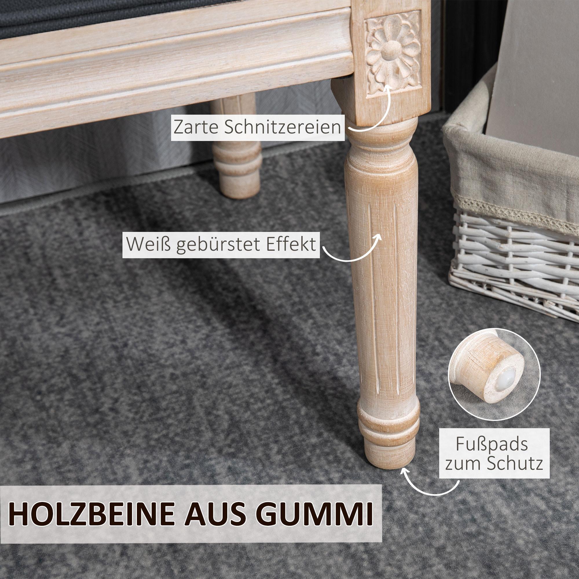 HOMCOM  Banc de chambre avec boutons 