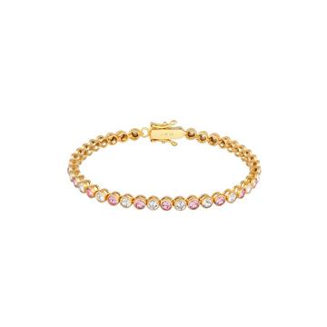 Armband Tennis-Armband Kristalle Rose