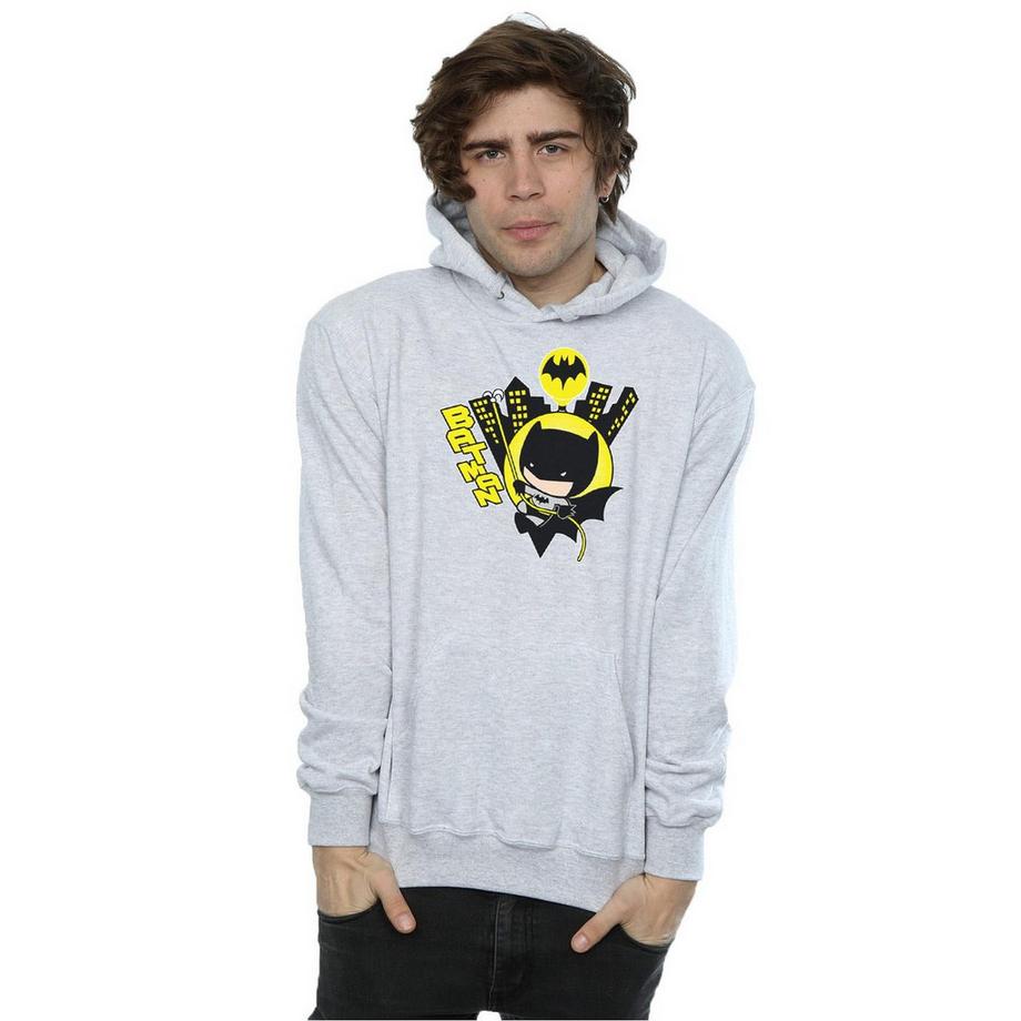 DC COMICS Batman Chibi City Felpa con Cappuccio  