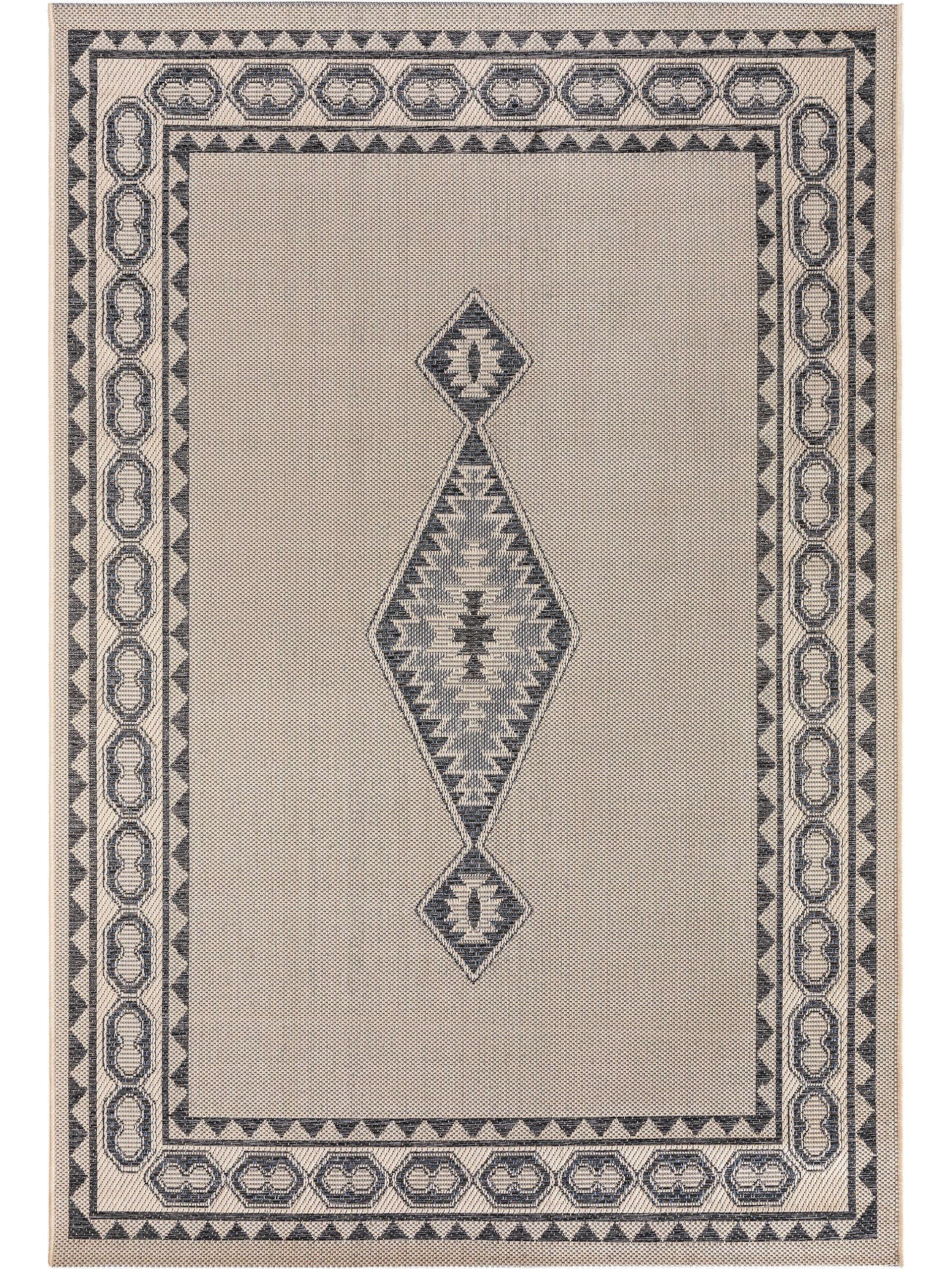 Benuta Tapis d'extérieur & intérieur River Beige/Bleu  