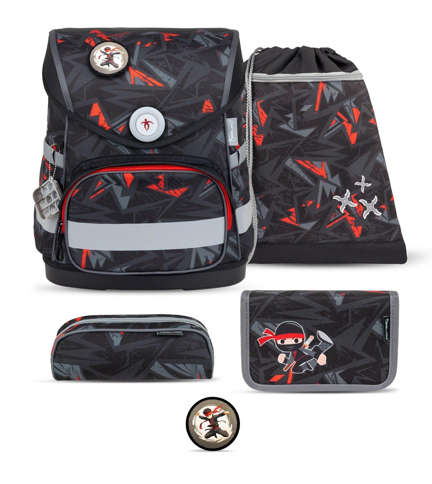 Belmil  COMPACT Schulrucksack-Set Ninja 