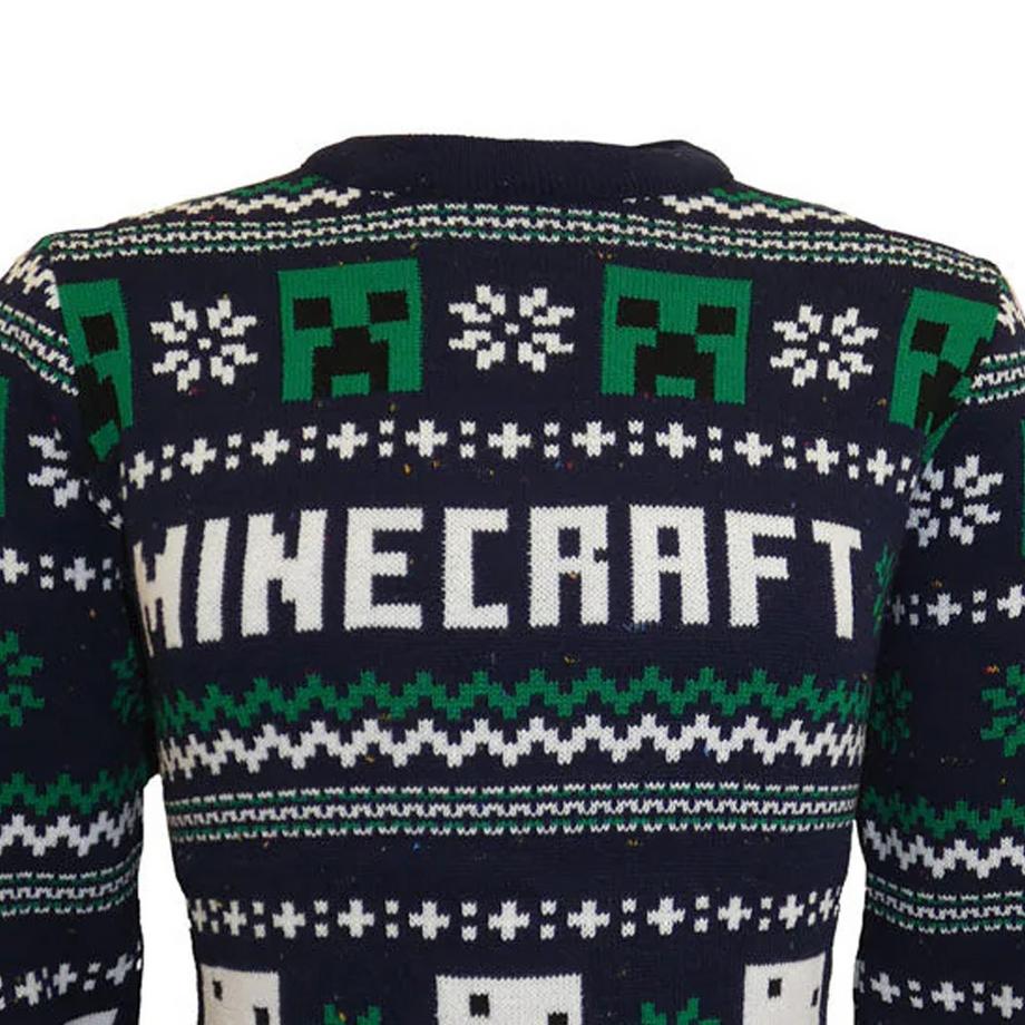 MINECRAFT Pull Motif Noël  