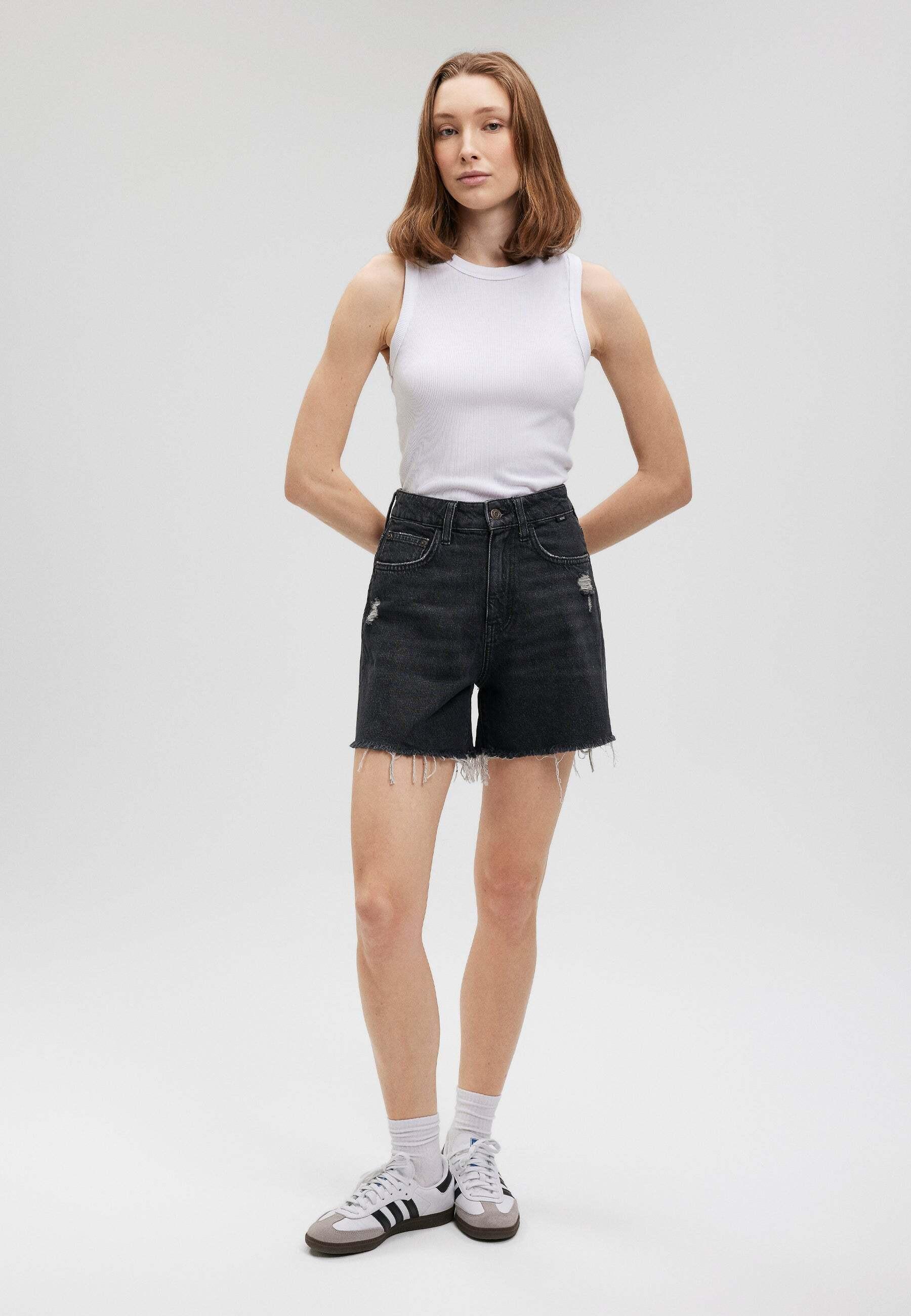 Mavi Millie Smoke 90S Relaxed Fit Shorts  