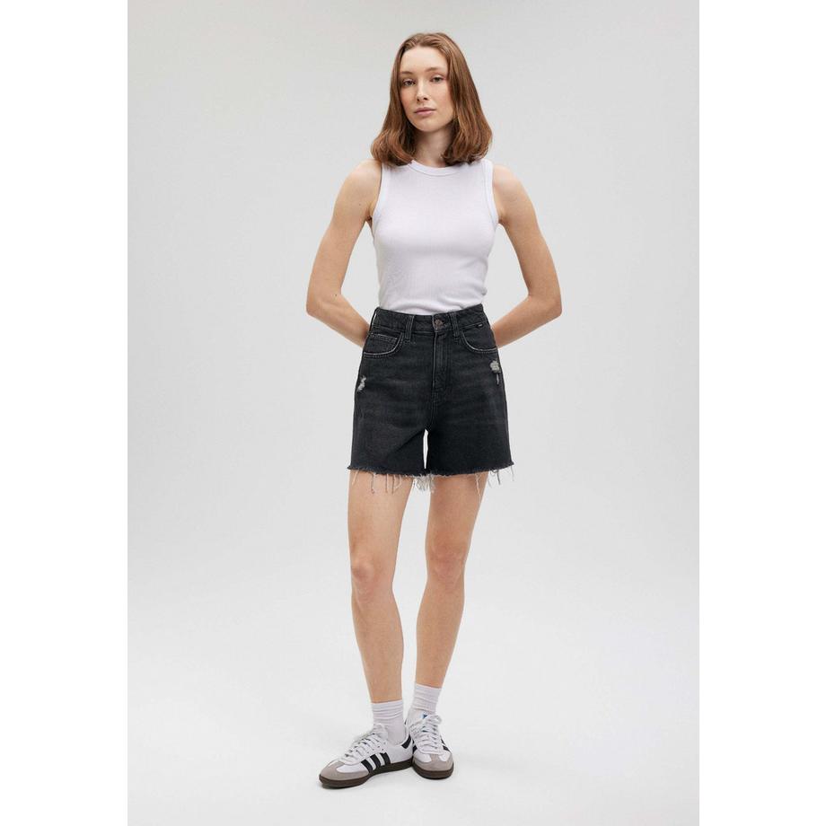 Mavi Millie Smoke 90S Relaxed Fit Shorts  