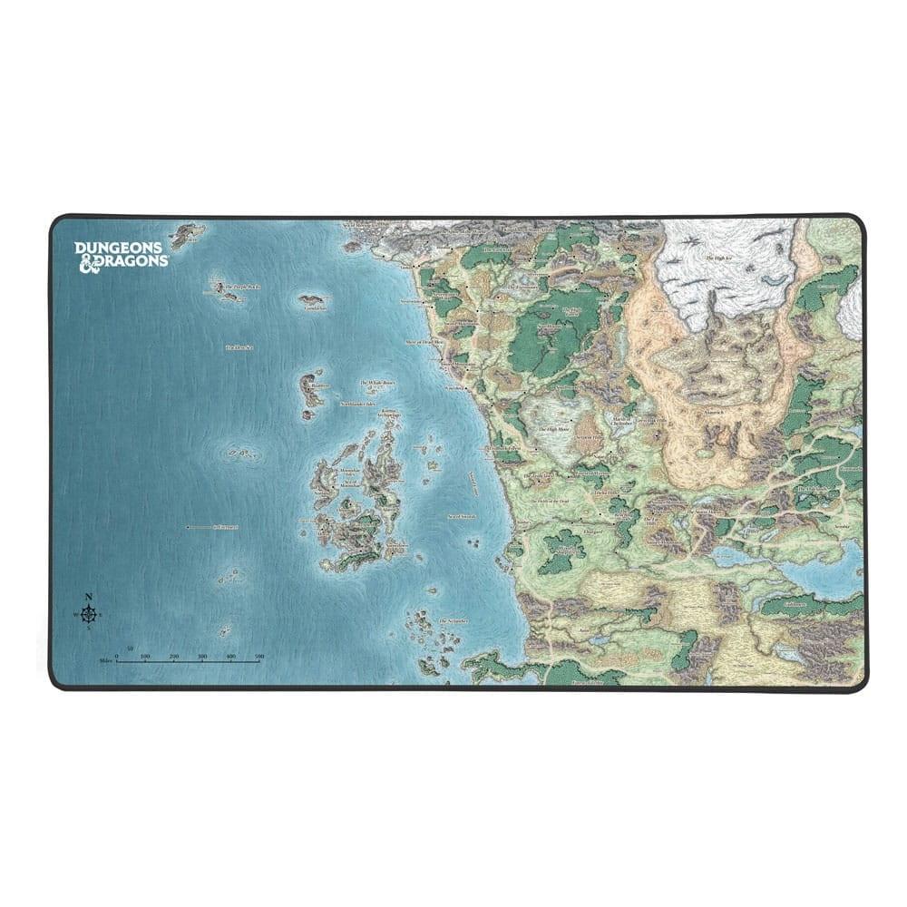 KONIX  KX DND MOUSEPAD XL FAERUN MAP Gaming-Mauspad Mehrfarbig 