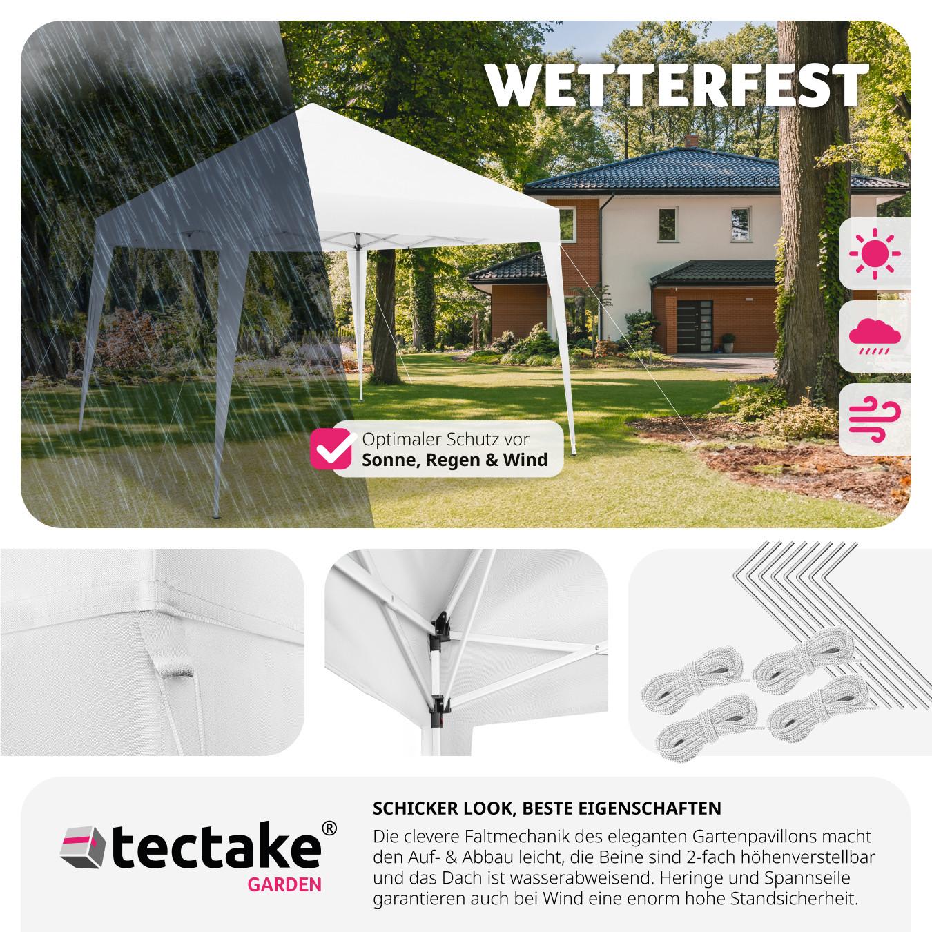 Tectake Gazebo pieghevole Linosa  