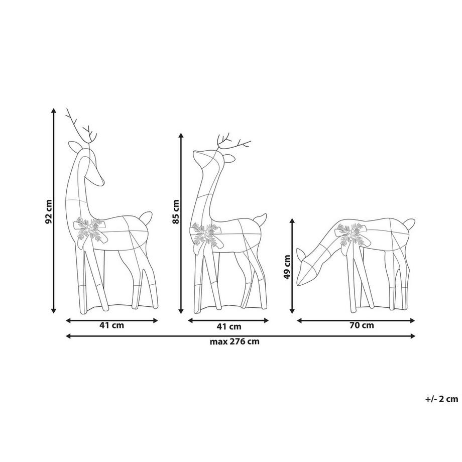 Beliani Décoration extérieure en Métal Traditionnel ANGELI  