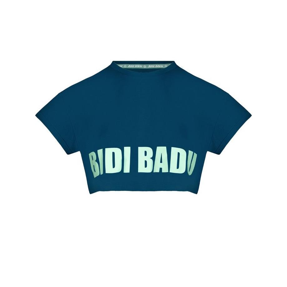 Bidi Badu  Abdominis Crop Move T-Shirt - Petrol 
