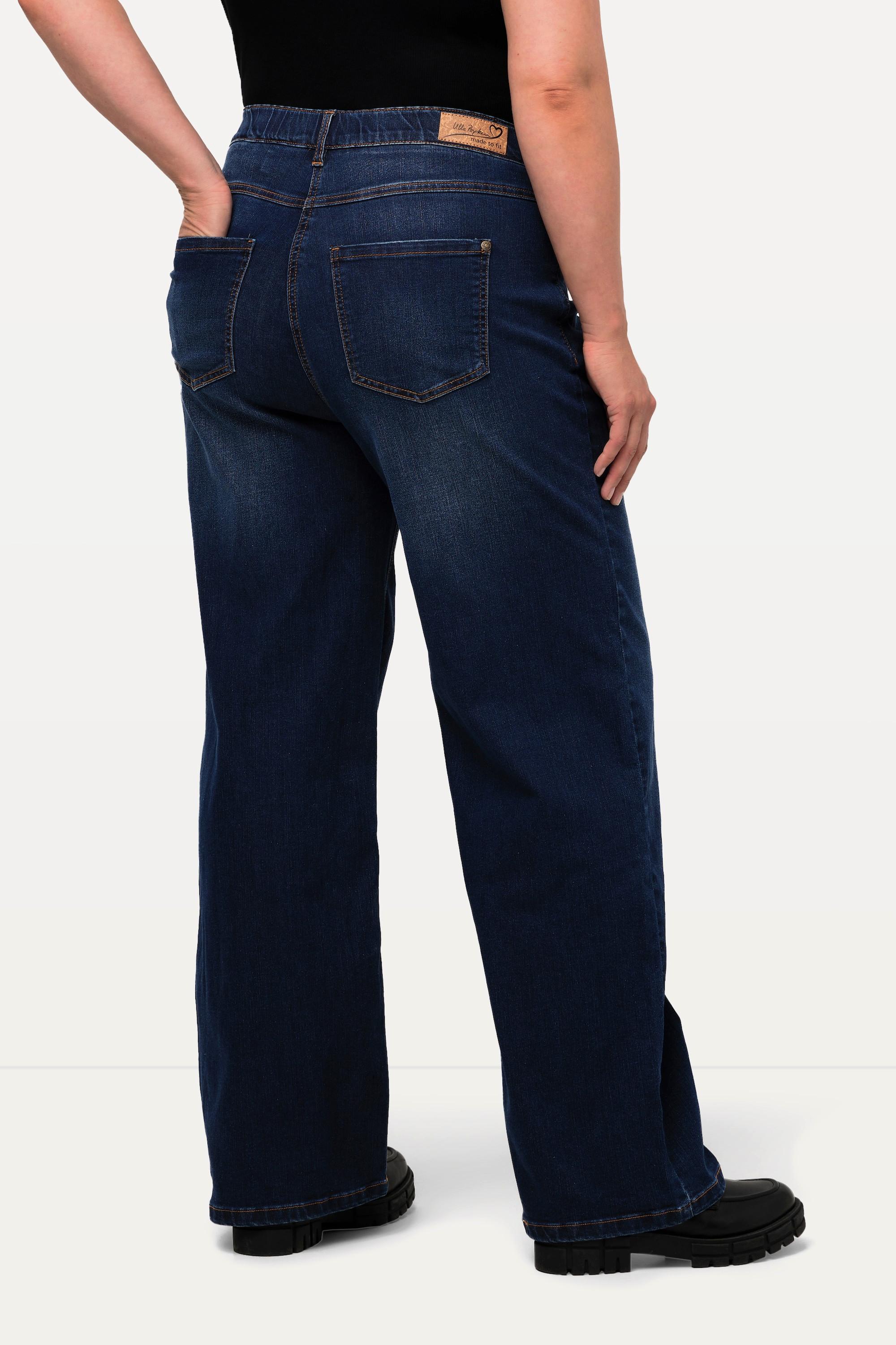 Ulla Popken  Jean 5 poches Mary. Taille confortable et jambe large 