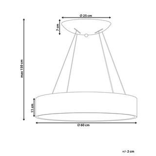 Beliani Lampadario en Acciaio Moderno LENYA  