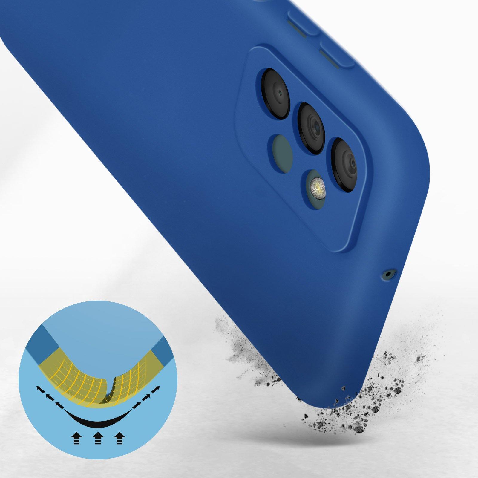 Avizar  Coque Samsung A23 5G Semi-rigide Bleu 