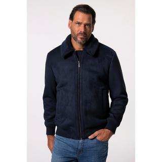 JP1880  Bomberjacke, Lederoptik, Teddyfutter, GRS-zertifizierte Materialien, bis 7 XL 