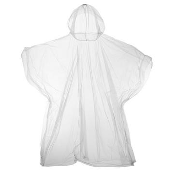 Plastik Poncho mit Kapuze, wiederverwendbar