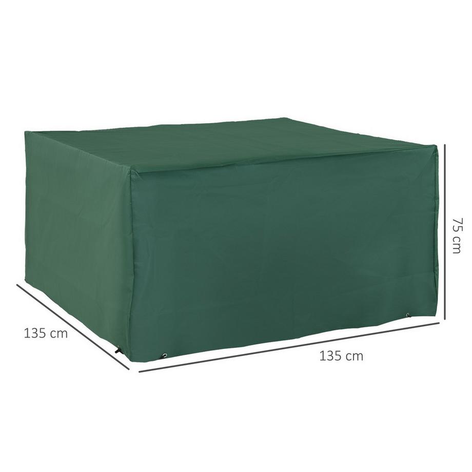 Northio  Schutzhülle Abdeckung Abdeckhaube Für Gartenmöbel 600D-Oxford Grün 135 X 135 X 75 Cm 