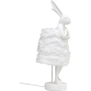 KARE Design Lampe de table Animal Rabbit Fur blanc argent 68  