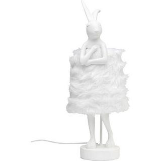 KARE Design Lampe de table Animal Rabbit Fur blanc argent 68  