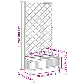 VidaXL Jardinière bois  