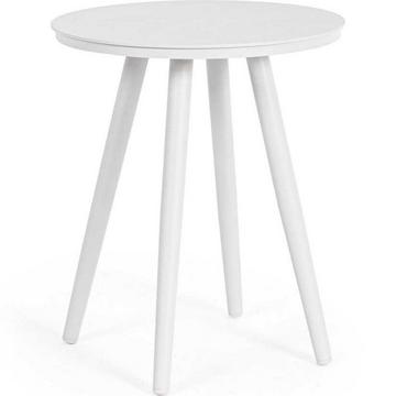 Table basse de jardin Space blanche ronde années 40