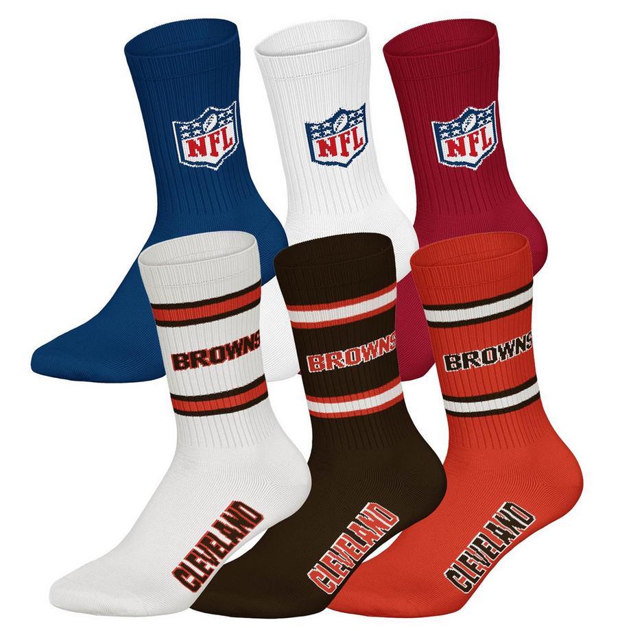Chaussettes  Pack de 6 Stretch-NFL 6Pack Crew Socks