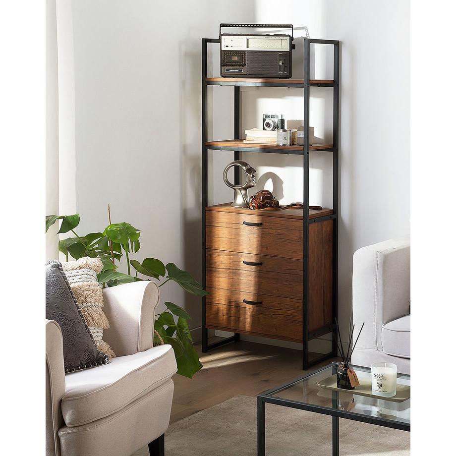 Beliani Regal aus MDF-Platte Industriell TIFTON  