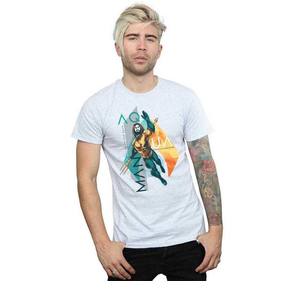 DC COMICS Aquaman Grafikdruck T-Shirt  