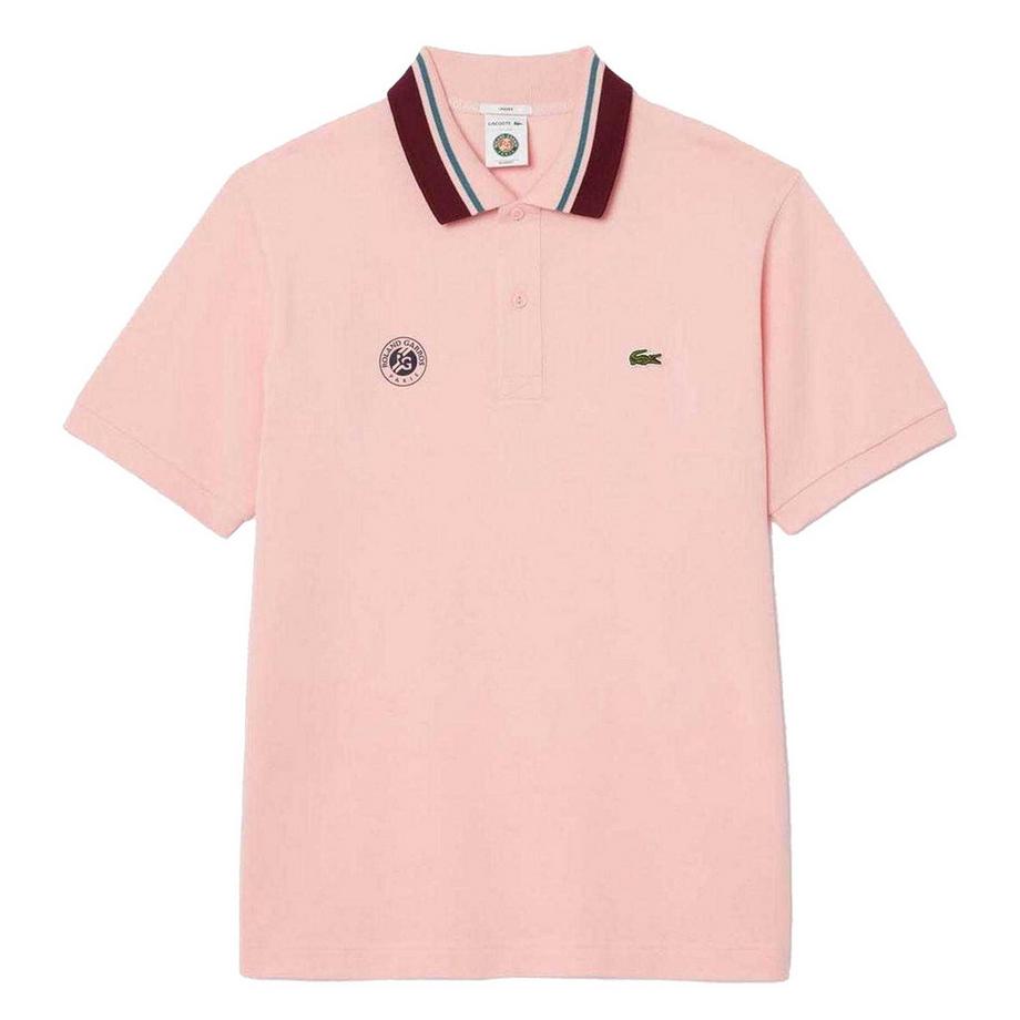 Roland Garros Poloshirt, Seitenschlitze, Leger, Kurzärmlig