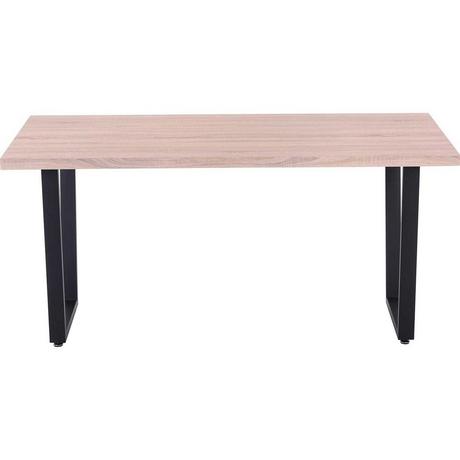 mutoni Table à manger décor chêne Sonoma, châssis skid 160x90  