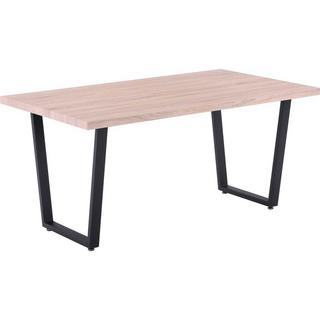 mutoni Table à manger décor chêne Sonoma, châssis skid 160x90  