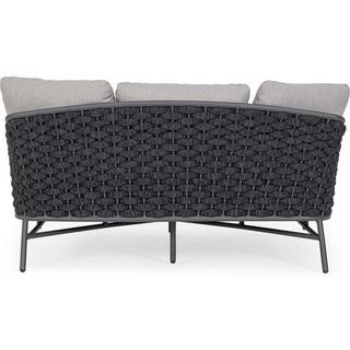 mutoni Daybed Everly con cuscino grafite 166x153  