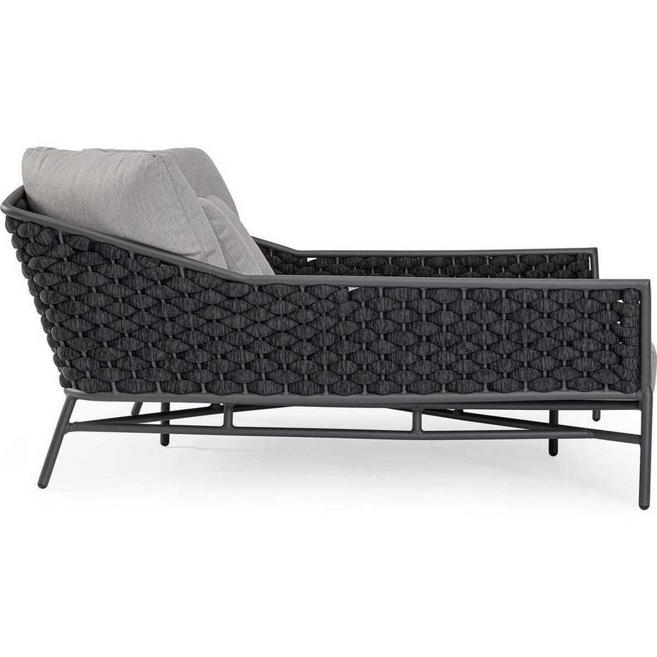 mutoni Daybed Everly mit Kissen graphit 166x153  
