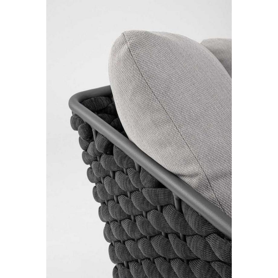 mutoni Daybed Everly mit Kissen graphit 166x153  