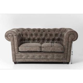 KARE Design Sofa Oxford 2-Sitzer Vintage Eco  