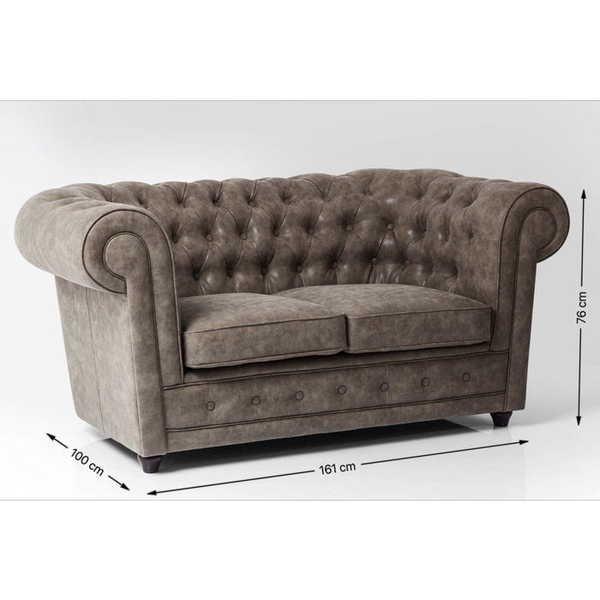 KARE Design Sofa Oxford 2-Sitzer Vintage Eco  