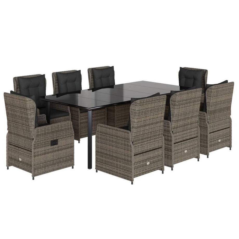 set da pranzo da giardino Polirattan