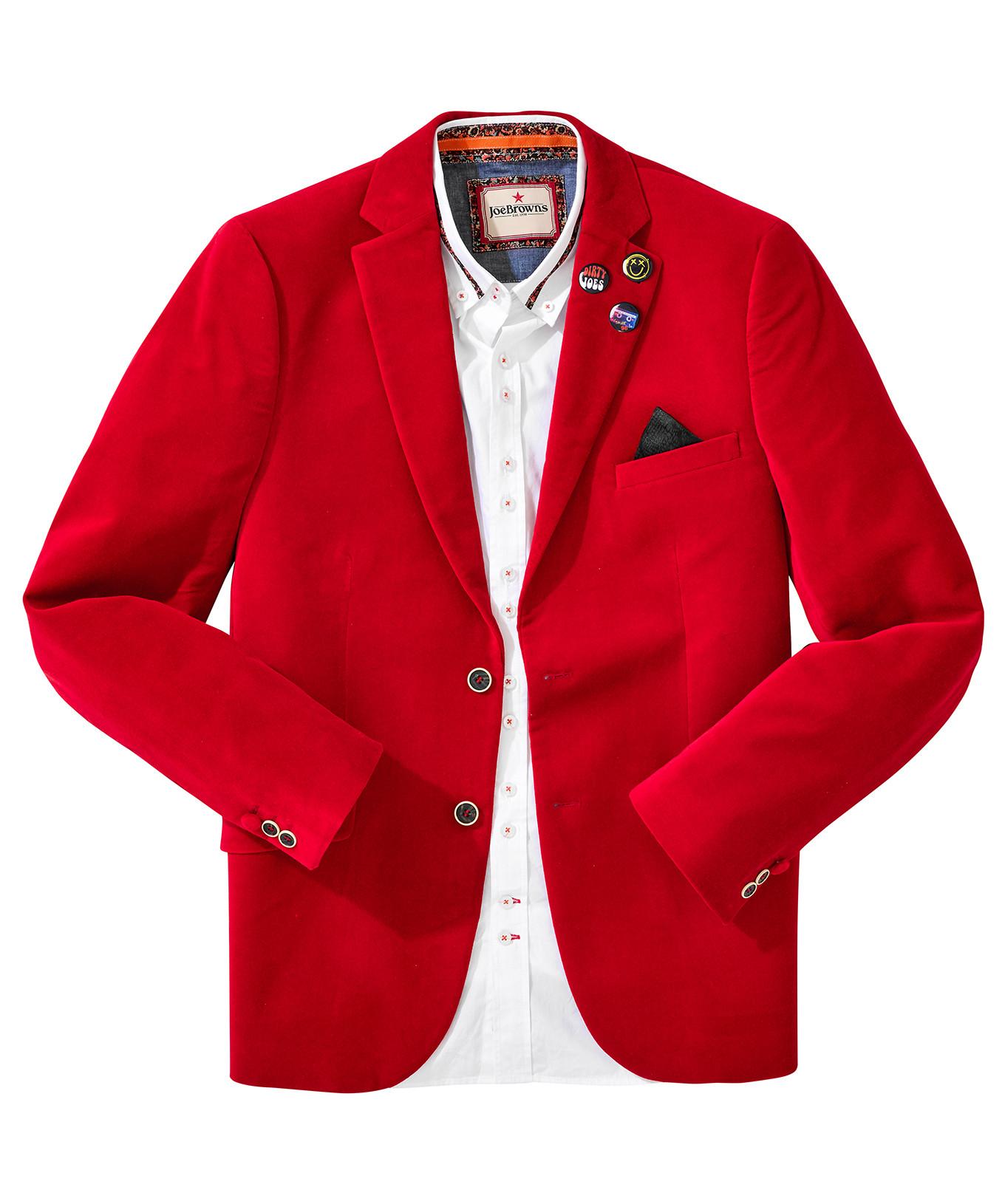 Joe Browns Blazer in velluto con dettagli a contrasto  