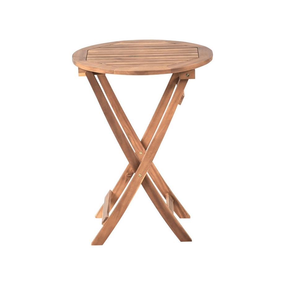 Beliani Bistro Set aus Akazienholz Rustikal RIVAROTTA  