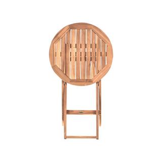 Beliani Ensemble pour bistro en Acacia Rustique RIVAROTTA  