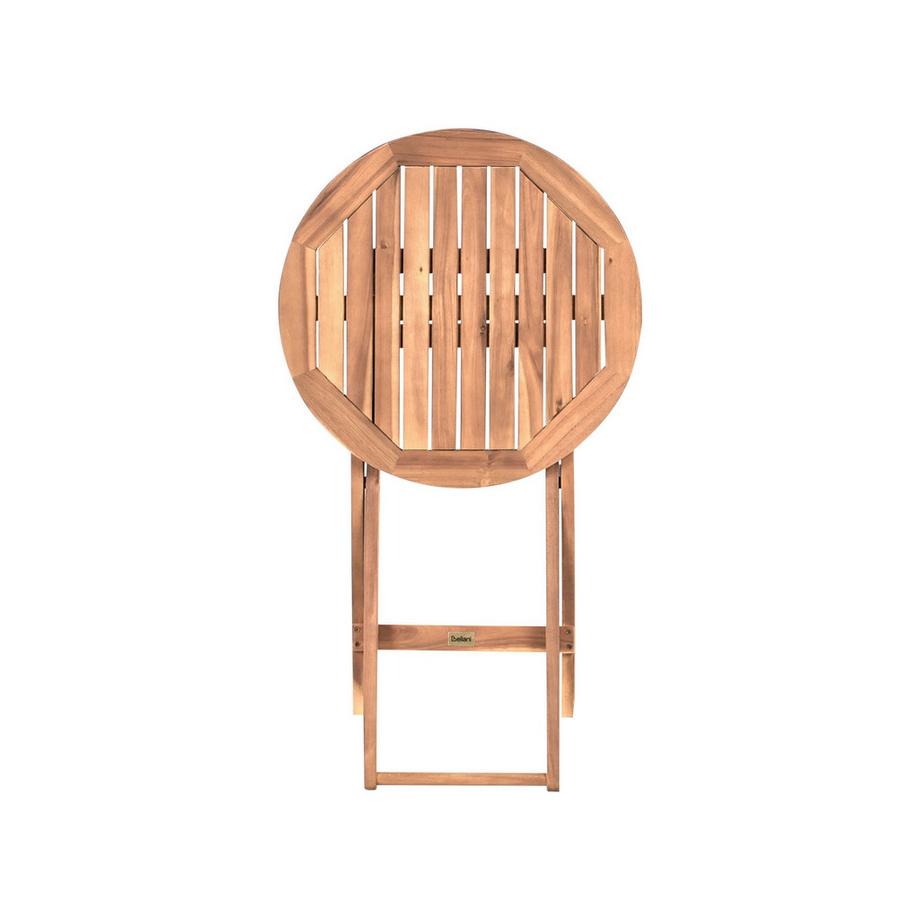 Beliani Bistro Set aus Akazienholz Rustikal RIVAROTTA  